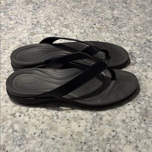 Crocs Ladies Dual Comfort Flip Flops, Sz 9